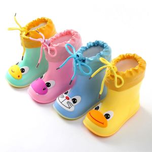 Cute animal face rain boots for babies