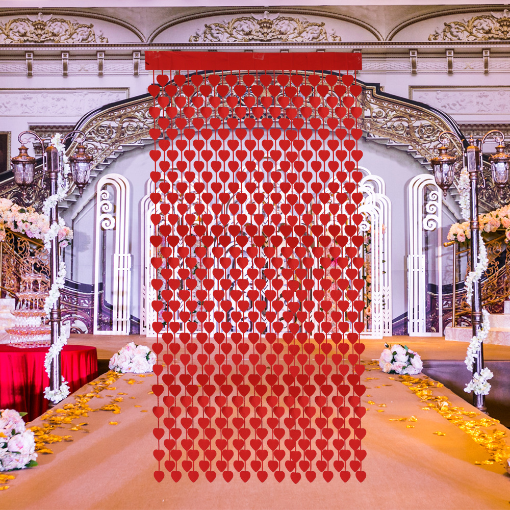 Heart shaped door fringe curtain - Image 7