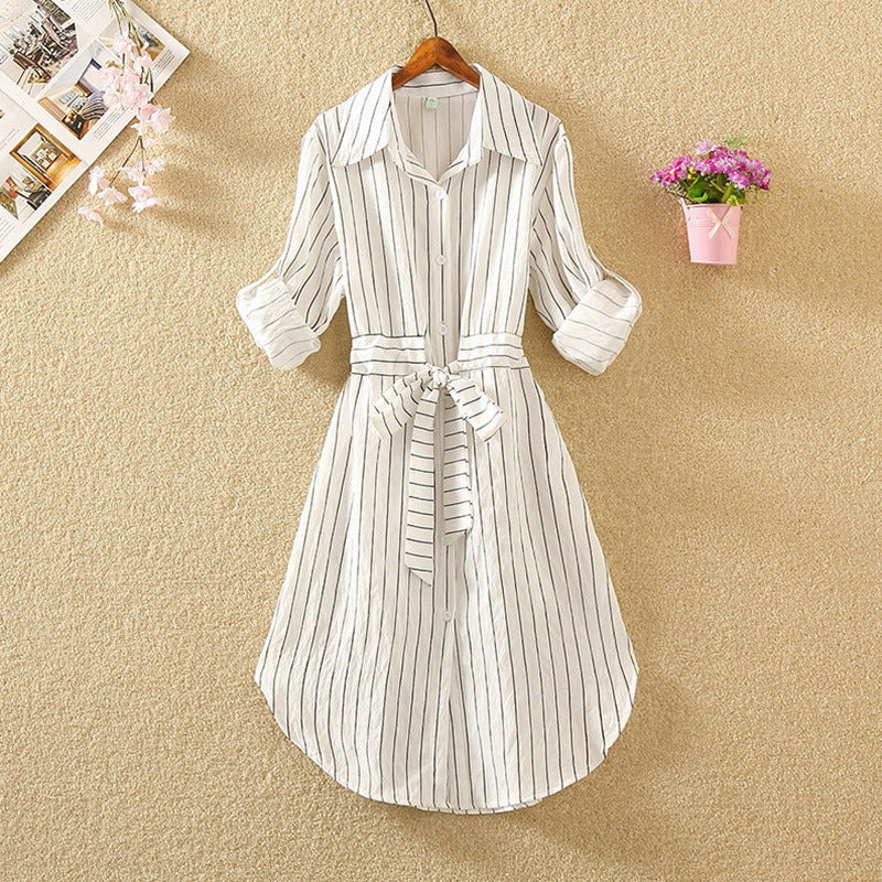 Long sleeve shirt dress