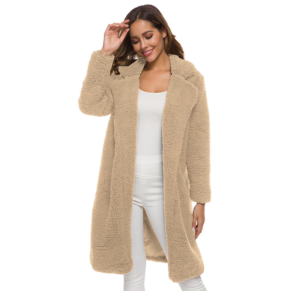 Faux fleece women's winter jacket