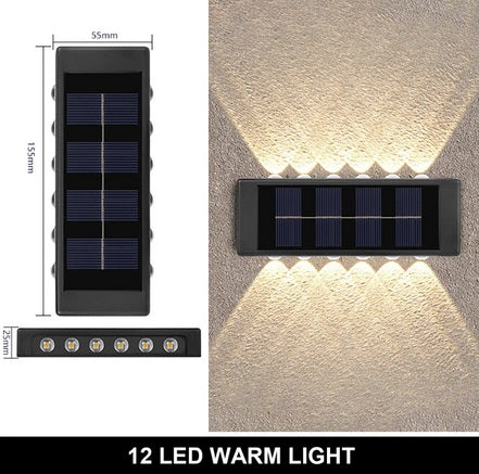 Two-way outdoor solar wall light - Image 13