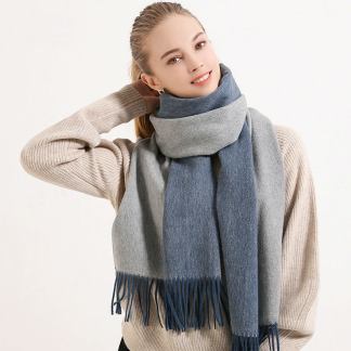 Wool winter scarf for women