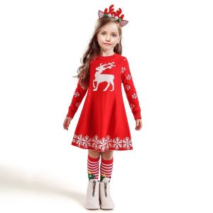 Christmas sweater dress for girls
