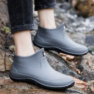 Ankle rain boots for men and women