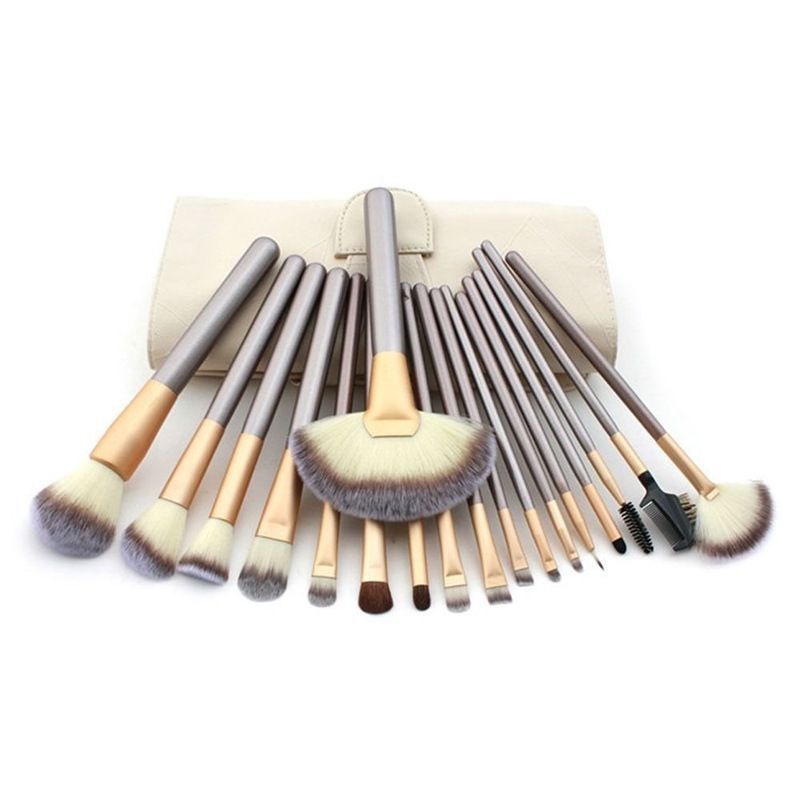 Make-up brush set with storage case