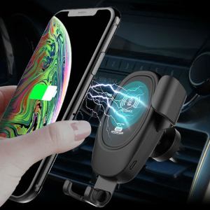 Qi wireless car fast charging holder