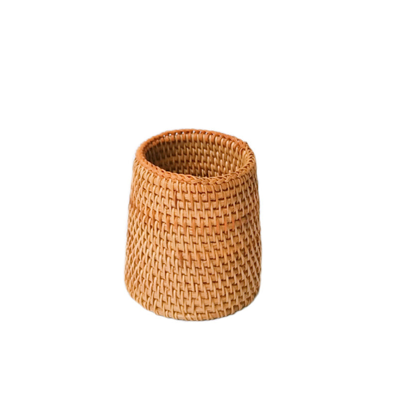 Multi-functional rattan storage basket