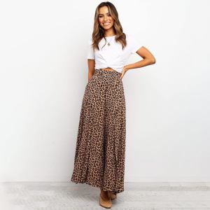 High waist wide leg women's pants