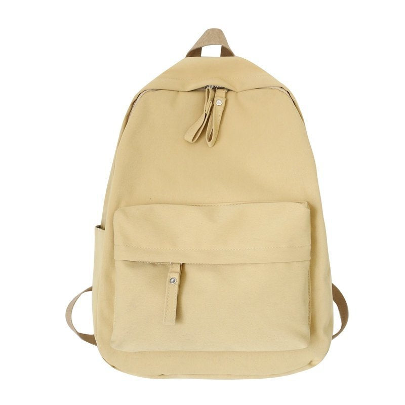 Teen style compact canvas backpack