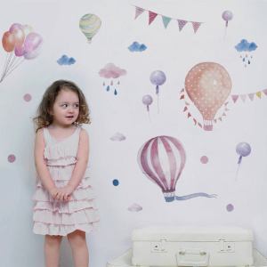 Hot air balloon DIY wall sticker