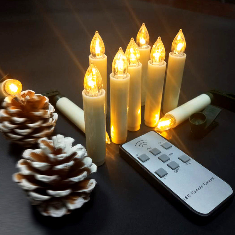 LED tapper candles with clips & remote control set - Image 3