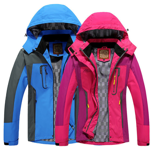 Outdoor hiking windbreaker jacket for men and women