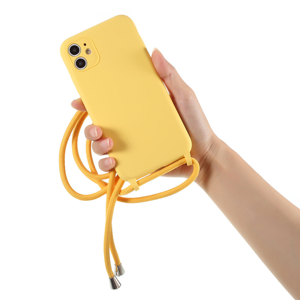 Silicone case & neck strap for iPhone