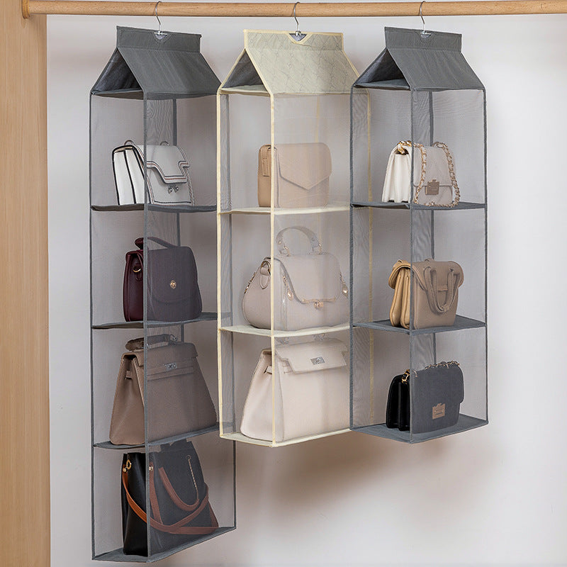 Hanging handbag organizer