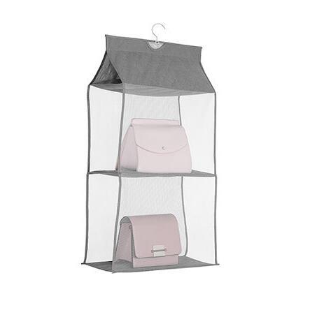 Hanging handbag organizer