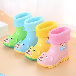 Bear rain boots for children with lining (optional)