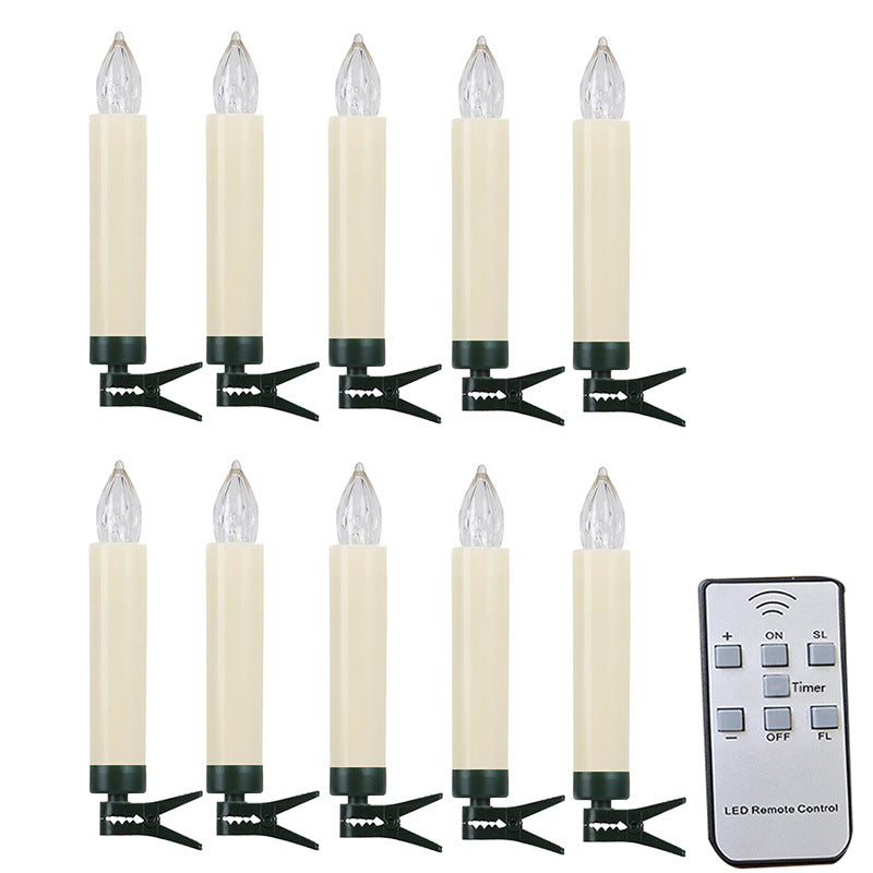 LED tapper candles with clips & remote control set - Image 4