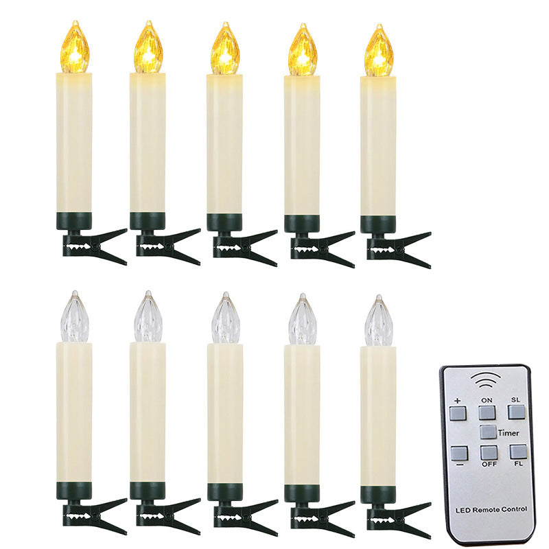 LED tapper candles with clips & remote control set - Image 5