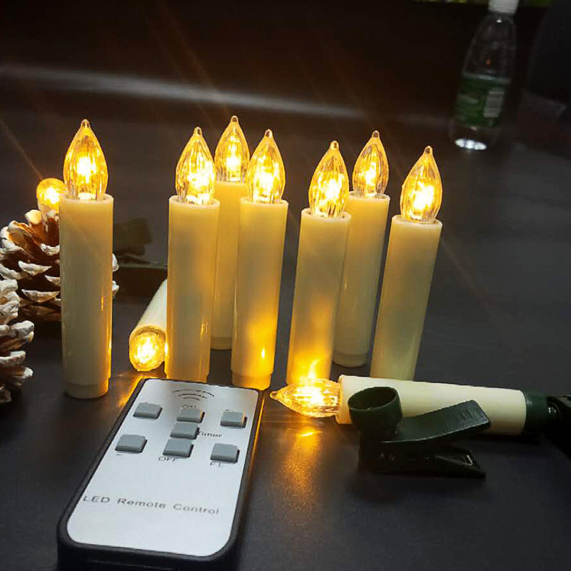 LED tapper candles with clips & remote control set - Image 7