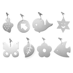Stainless steel tablecloth weight clip 4pack