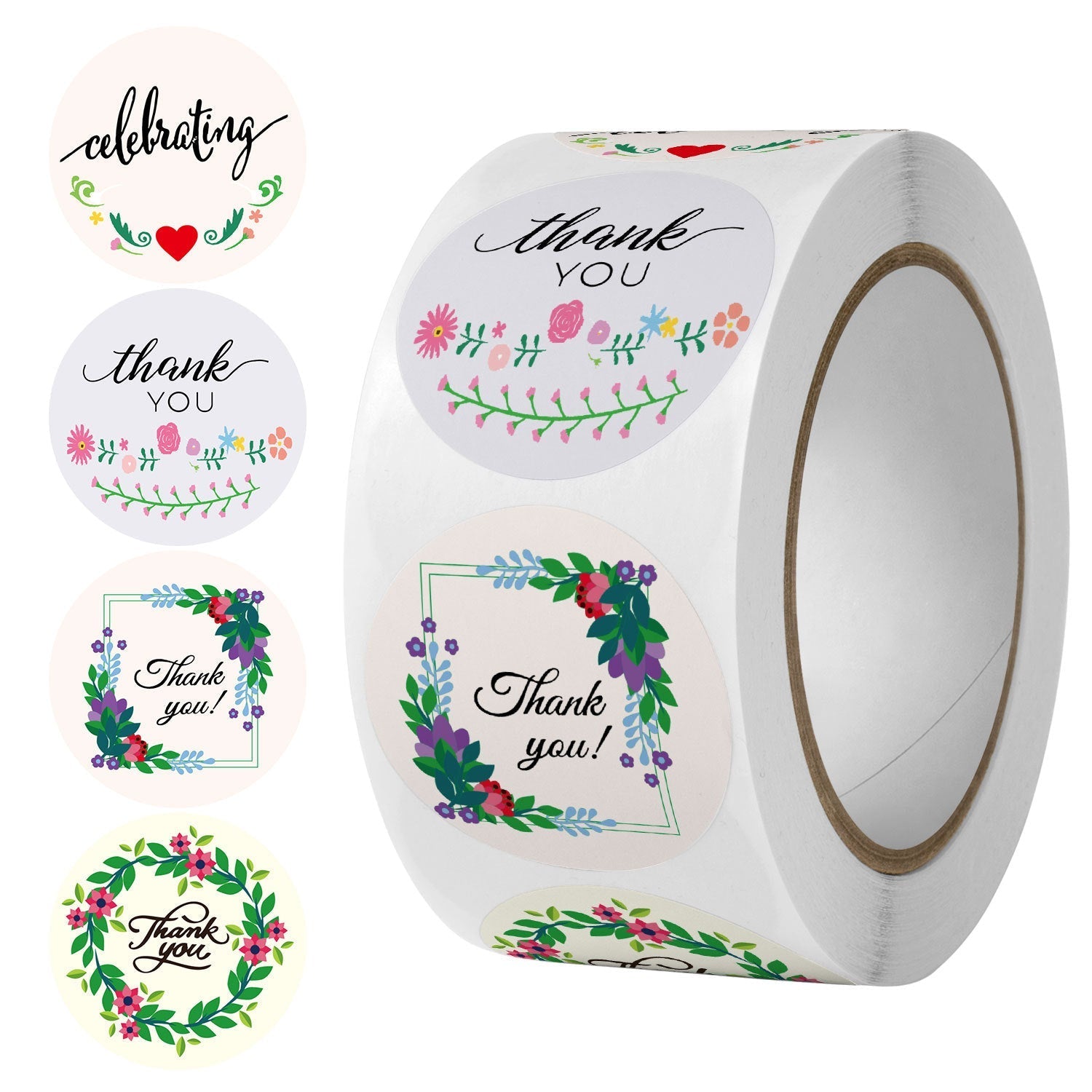 Round kraft paper stickers roll