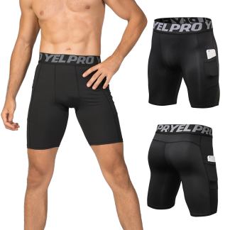 Workout shorts with pocket for men