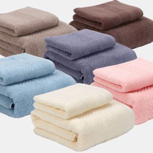 100% cotton bath towel set