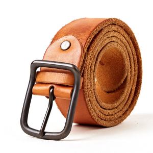 Cowhide men's belt