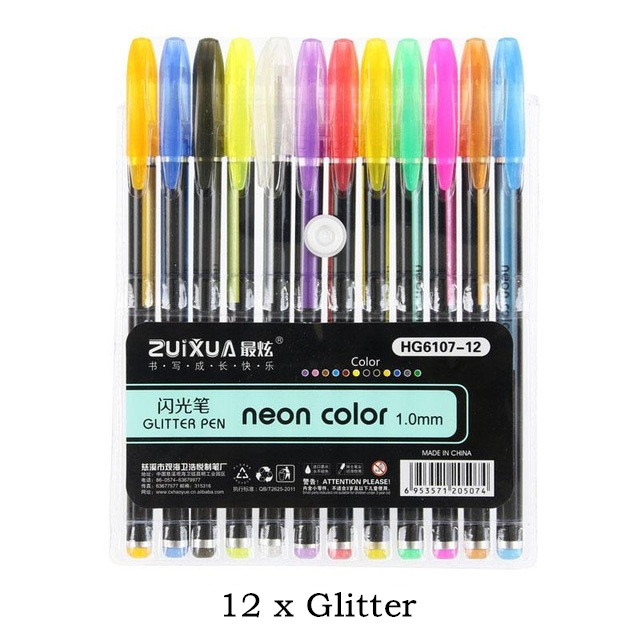 Colorful neon gel pens set - Image 9