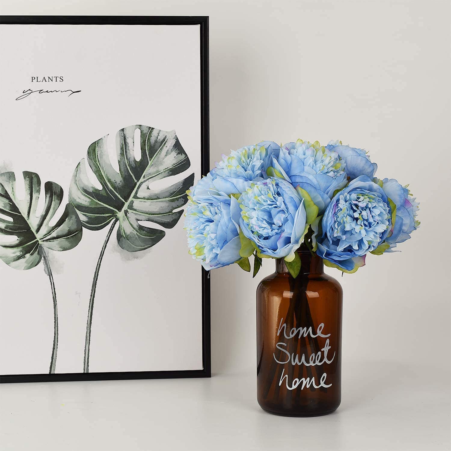 Large artificial peony flower - 5 piece bouquet - Image 11