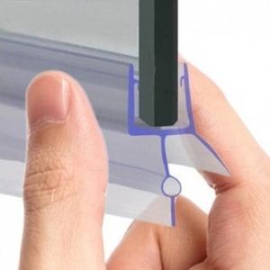 Self-adhesive shower door sealing strip 2pack