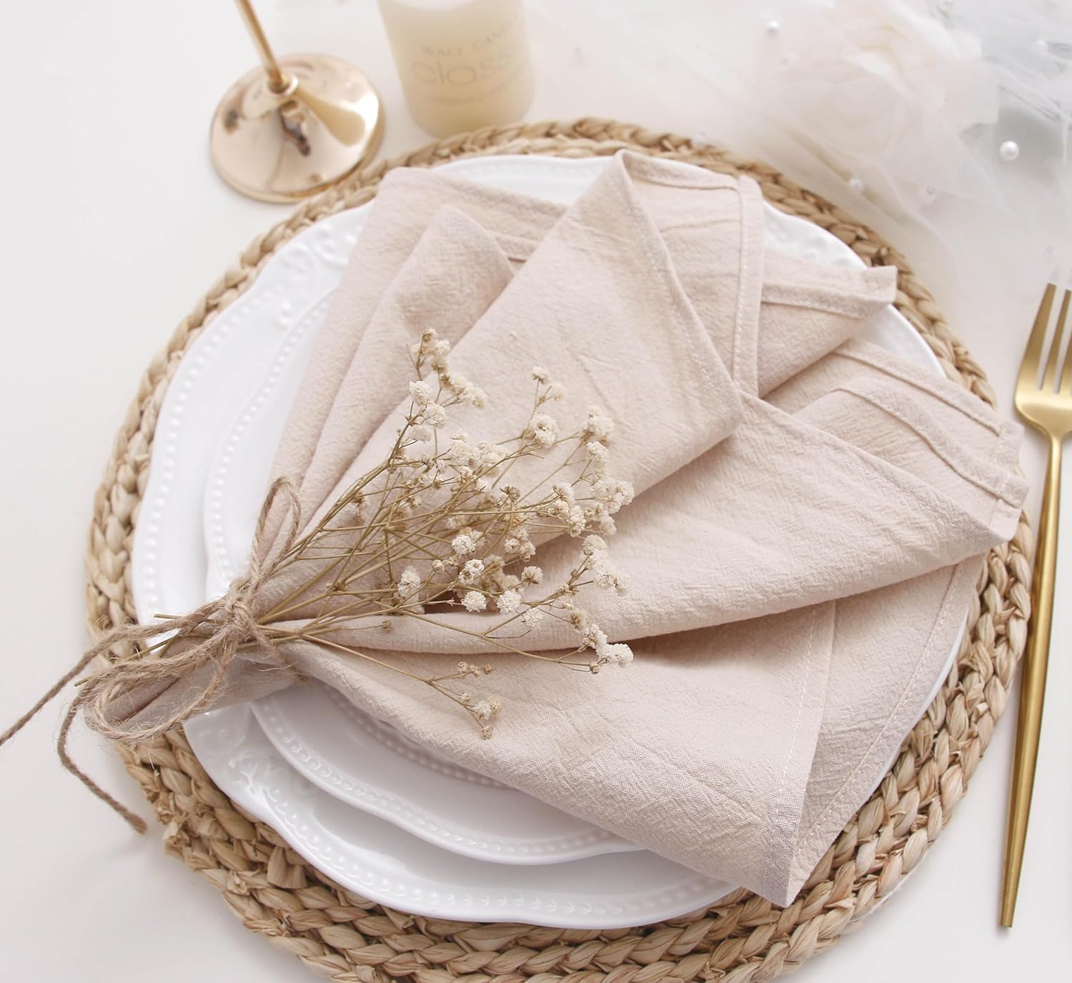 30 x 45 cm cotton table napkins 2pack - Image 26