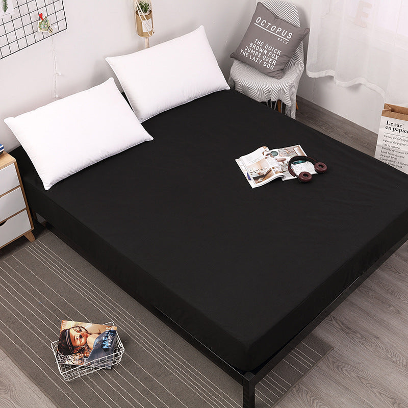 Solid color fitted sheet
