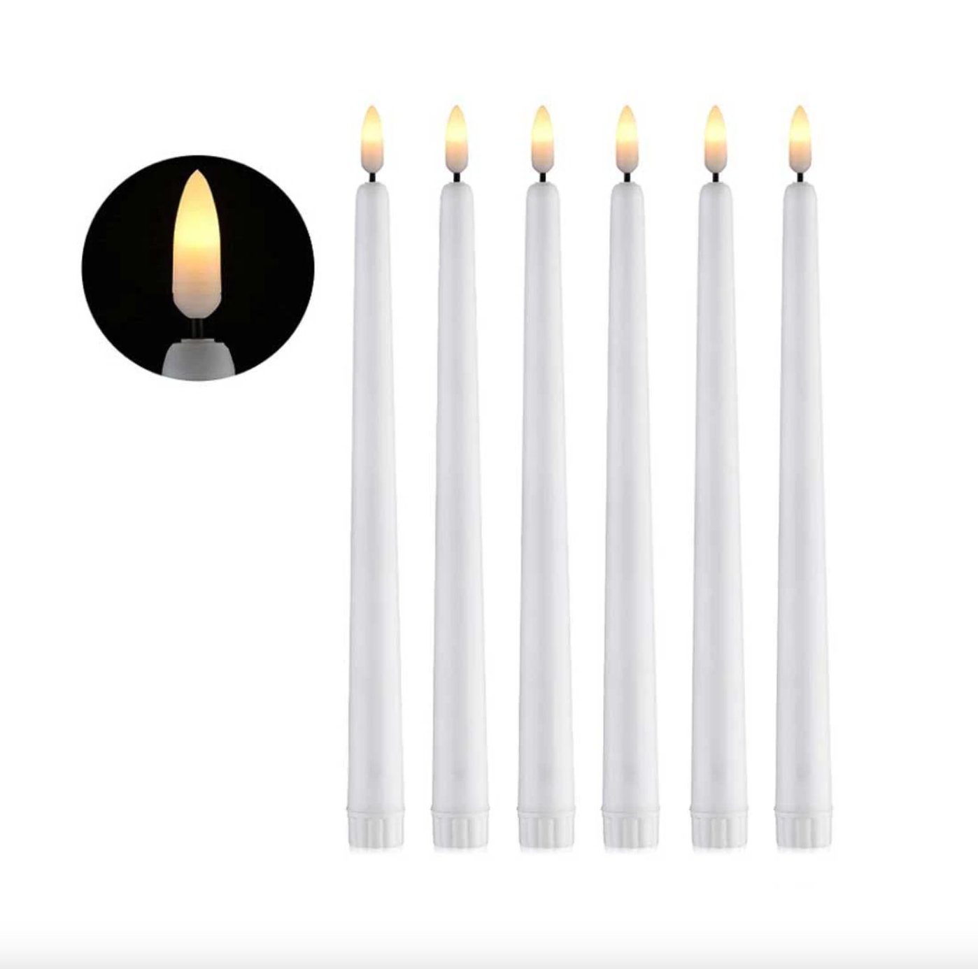 Flameless LED taper candles set with remote - Image 5