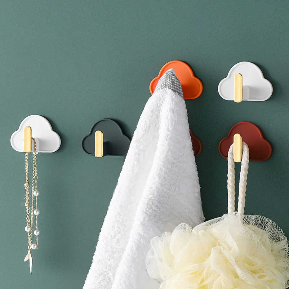 Multi-functional cloud shaped wall hook 4pack