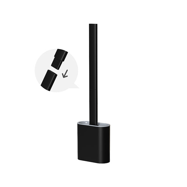 Detachable silicone toilet brush
