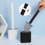 Detachable silicone toilet brush