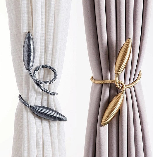 Leaf shape curtain buckle set of 2 pcs
