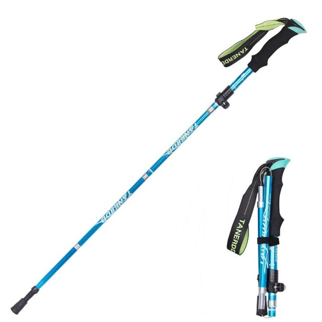 4-section folding trekking pole set of 2 pcs