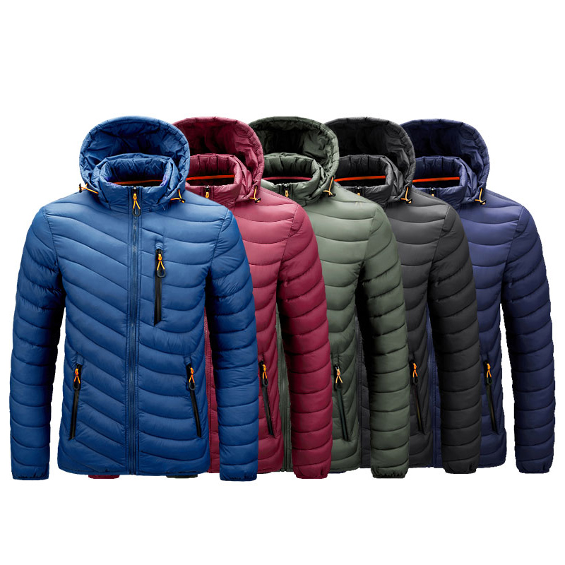 Lightweight men's zipper jacket with hood - Image 4