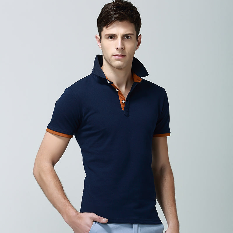 Short sleeve men's polo shirt