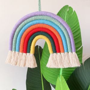 Wall hanging rainbow ornament