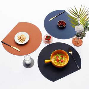 Double sided PU table mat & coaster set