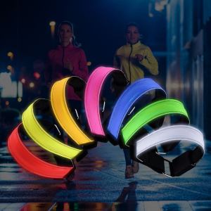 USB charging LED armband for running