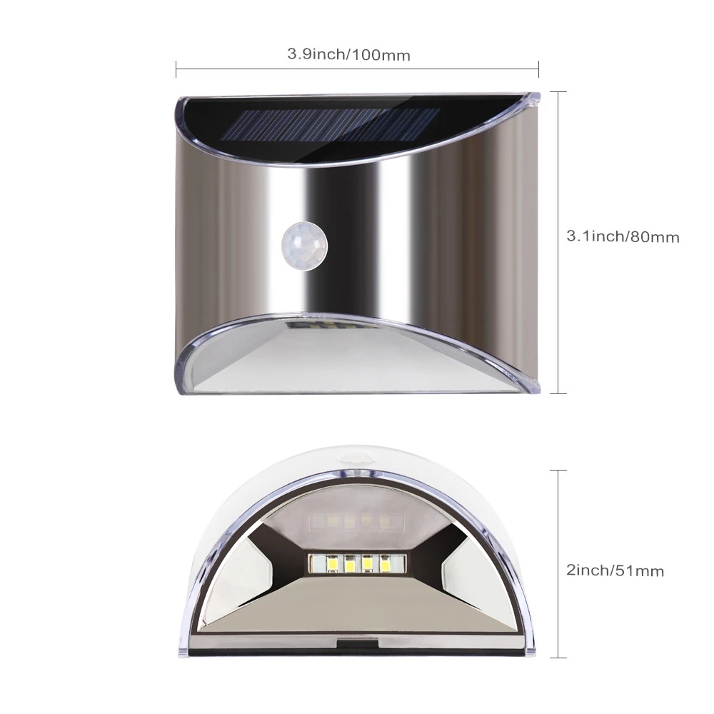 Outdoor motion sensor solar wall light - Image 5