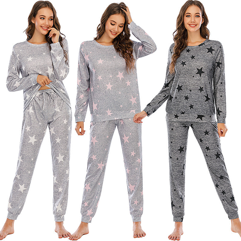 Stars printed pajama set for women