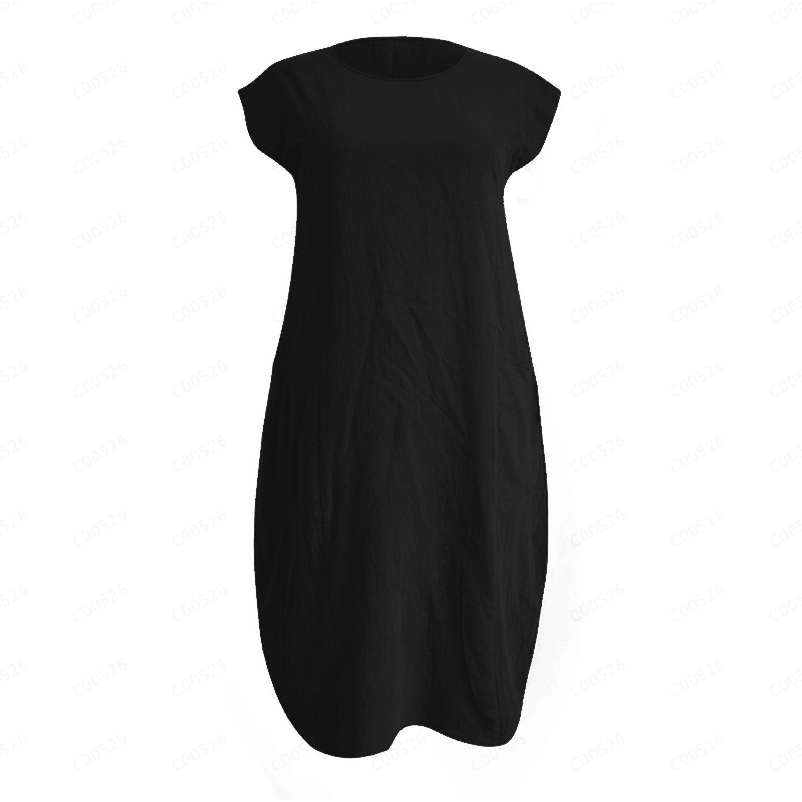 Relaxed short sleeve summer dress - Image 8