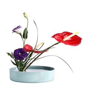 Shallow Ikebana flower vase