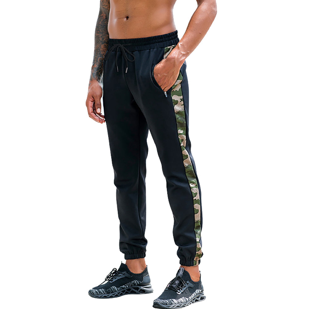 Zipper pocket men's tracksuit pants