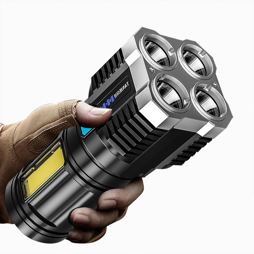 4 LED rechargeable flashlight
